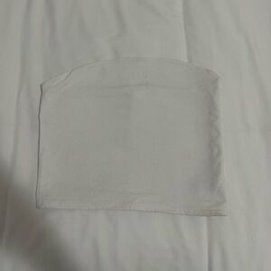 White tube top crop top
